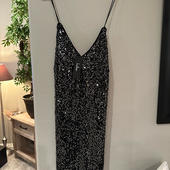Lulus Force of Fashion Black Backless Sequin Mini Dress, SIZE SMALL - Picture 7 of 7